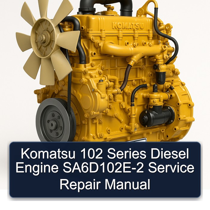Komatsu 102 Series Diesel Engine Sa6d102e-2 Service Repair Workshop Manual PDF