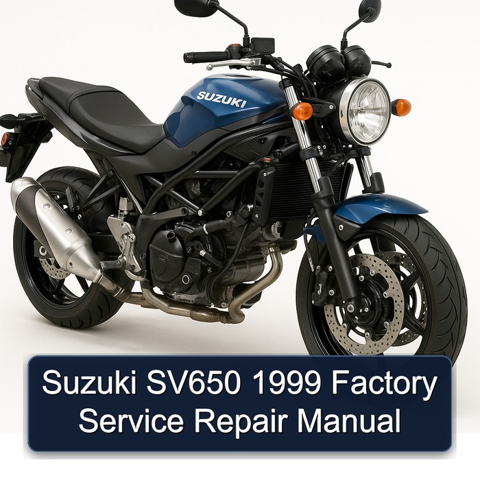 1999 Suzuki SV Models SV650 Service Repair Workshop Manual PDF