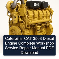Caterpillar CAT 3508 Diesel Engine Service Repair Workshop Manual PDF
