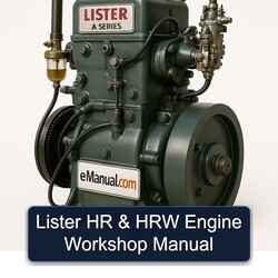 Lister A Series HR HRW Engine Service Repair Workshop Manual PDF