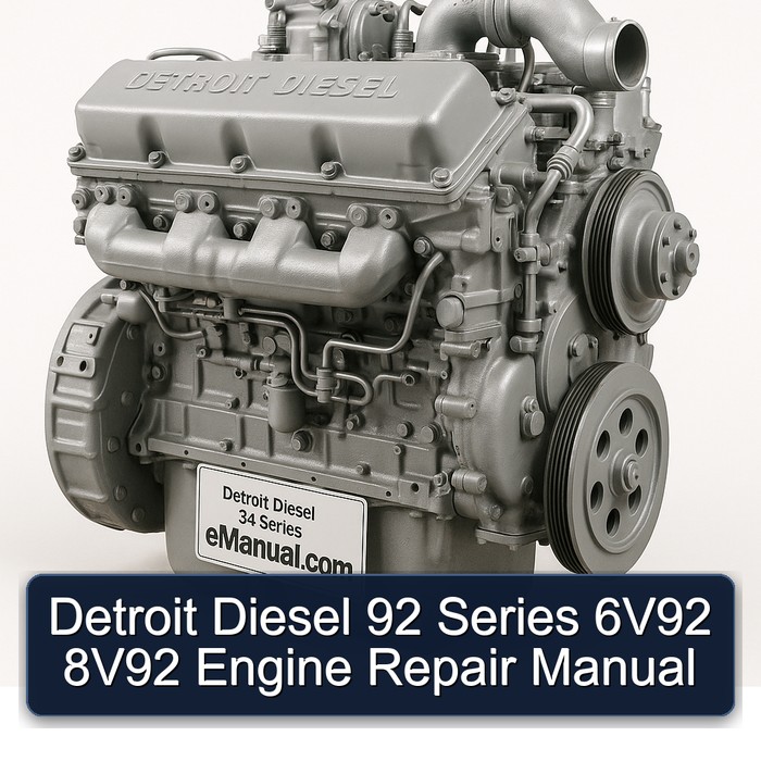 Detroit Diesel 92 Series 6v92 8v92 Engine Service Repair Workshop Manual PDF