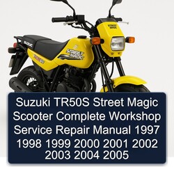1997-2005 Baotian Suzuki TR50S Street Magic Scooter Service Repair Workshop Manual PDF