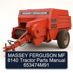 Massey Ferguson MF 8140 Tractor Parts 653474m91 Catalog PDF