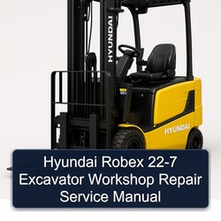 Hyundai Robex 22-7 Excavator Service Repair Workshop Manual PDF