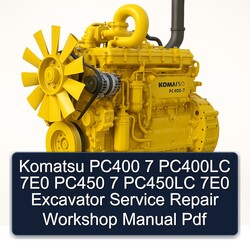 Komatsu PC400 7 PC400LC 7e0 PC450 PC450LC Excavator Service Repair Workshop Manual PDF