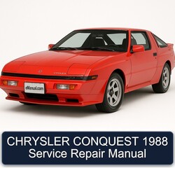 1988 Chrysler Conquest Service Repair Workshop Manual PDF