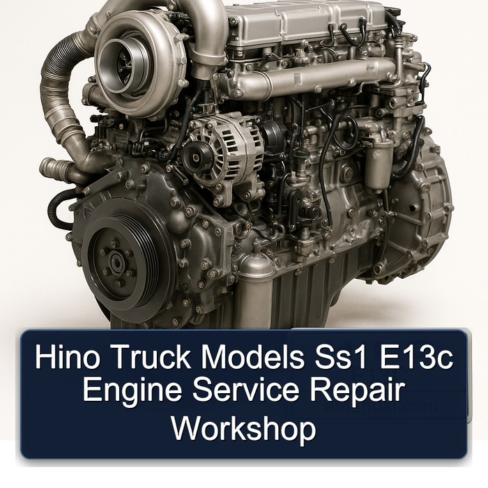 Hino E13C Truck Models SS1 Engine Service Repair Workshop Manual PDF