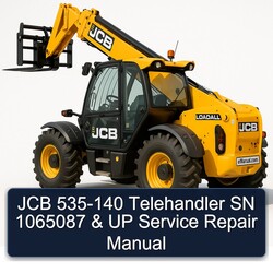 JCB 535-140 Telehandler SN 1065087 UP Service Repair Workshop Manual PDF