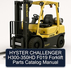 Hyster Challenger H300-350HD F019 Forklift Parts Catalog PDF