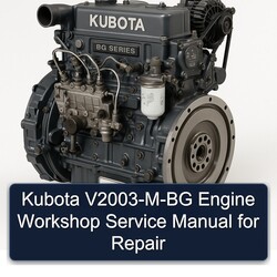 Kubota V2003-m-bg Engine Service Repair Workshop Manual PDF