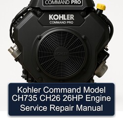 Kohler Command CH735 CH26 26 PS Motor: Service- und Reparaturhandbuch