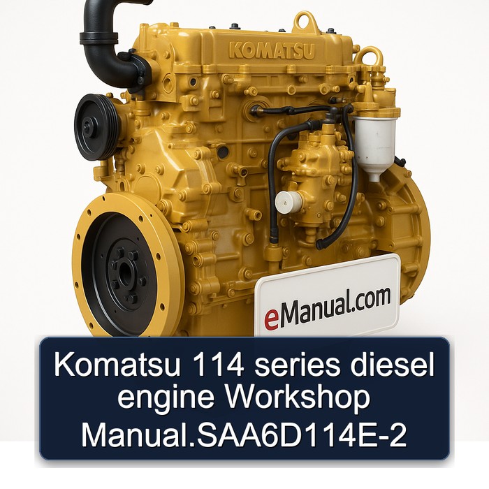 Komatsu 114 Series Diesel Engine .saa6d114e-2 Service Repair Workshop Manual PDF