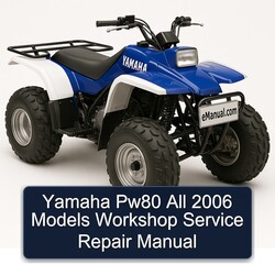 2006 Yamaha AT Models PW80 All Service Repair Workshop Manual PDF