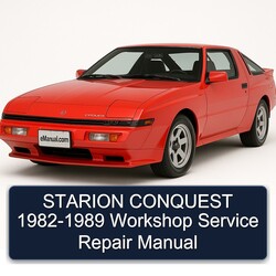1982-1989 Chrysler Conquest Starion Service Repair Workshop Manual PDF