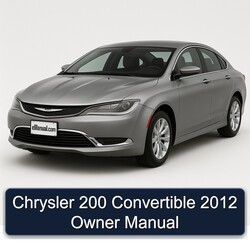 2012 Chrysler 200 Convertible Owner Owner's Manual PDF