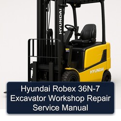 Hyundai Robex 36N-7 Excavator Service Repair Workshop Manual PDF