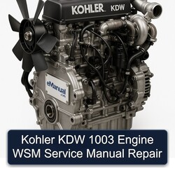 Kohler KDW Models 1003 Engine WSM Service Repair Workshop Manual PDF