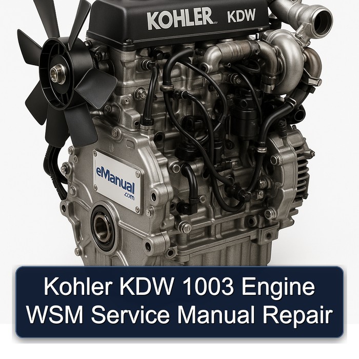 Kohler KDW Models 1003 Engine WSM Service Repair Workshop Manual PDF