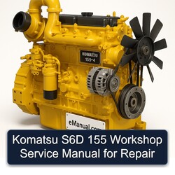 Komatsu 155 4 S6D Service Repair Workshop Manual PDF