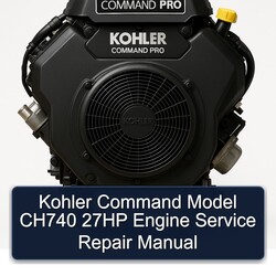 Kohler Command Model CH740 27HP Engine Manual de servicio y reparación 