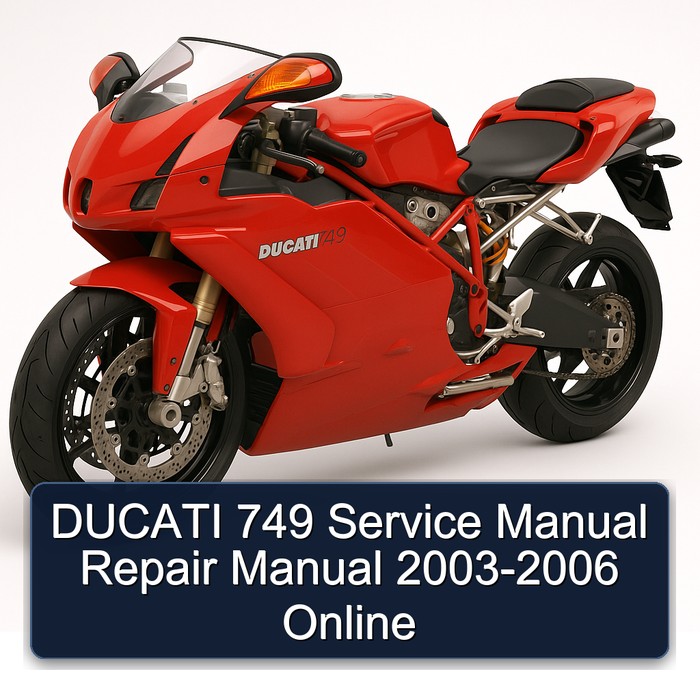 2003-2006 Ducati 749 Online Service Repair Workshop Manual PDF