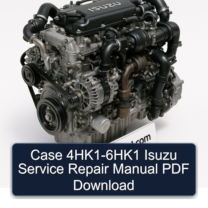 Case 4HK1-6HK1 Isuzu Service Repair Workshop Manual PDF