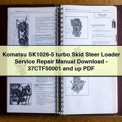 Komatsu Sk1026-5 Turbo Skid Steer Loader -37ctf50001 Up Service Repair Workshop Manual PDF