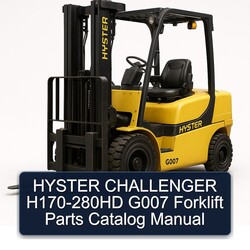 Hyster Challenger H170-280HD G007 Forklift Parts Catalog PDF