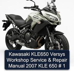 2007 Kawasaki Versys KLE650 KLE 650 Service Repair Workshop Manual PDF