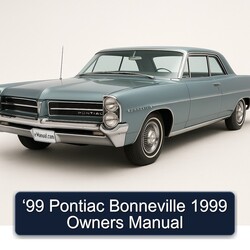 1999 Pontiac Bonneville ‘99 Owners Owner's Manual PDF