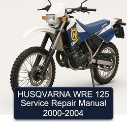 2000-2004 Husqvarna WRE Models 125 Service Repair Workshop Manual PDF