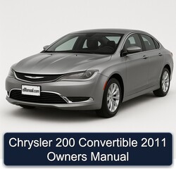 2011 Chrysler 200 Convertible Owners Owner's Manual PDF