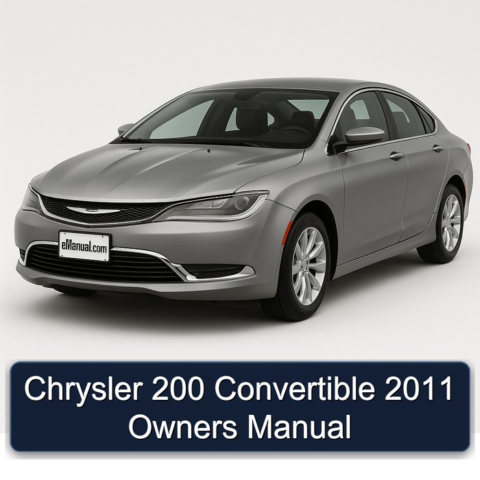 2011 Chrysler 200 Convertible Owners Owner's Manual PDF