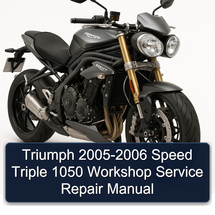 2005-2006 Triumph Speed Triple Service Repair Workshop Manual PDF