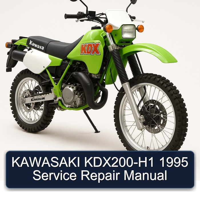 1995 Kawasaki KDX Models Kdx200-h1 Service Repair Workshop Manual PDF
