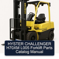 Hyster Challenger H70XM L005 Forklift Parts Catalog PDF