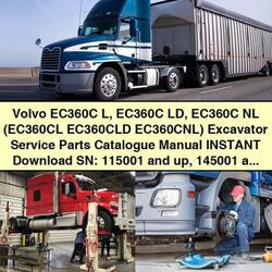 Volvo EC360C L, Ld, NL Excavator (serial Numbers: 115001 Up, 145001 Up) Parts Catalog PDF