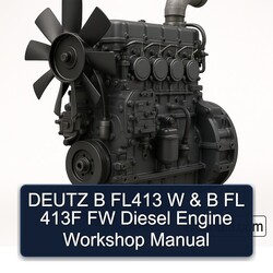 Deutz B FL BFL Series FL413 W 413F FW Diesel Engine Service Repair Workshop Manual PDF