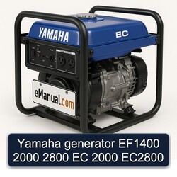 Yamaha generator EF1400 2000 2800 EC 2000 EC2800