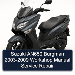 2003-2009 Suzuki Burgman Series AN650 Service Repair Workshop Manual PDF