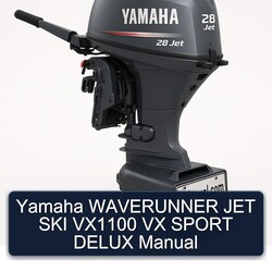 Yamaha Waverunner JET SKI VX1100 VX Sport Delux Service Repair Workshop Manual PDF