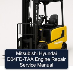 Mitsubishi Hyundai D04FD-TAA Engine Service Repair Workshop Manual PDF