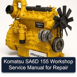 Komatsu 155 4 SA6D Service Repair Workshop Manual PDF