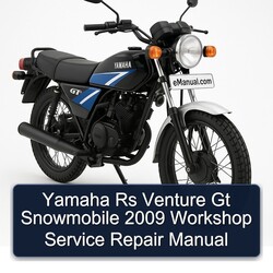 2009 Yamaha RS Venture GT Snowmobile Service Repair Workshop Manual PDF