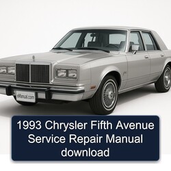 1993 Chrysler Fifth Avenue Service Repair Workshop Manual PDF