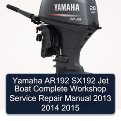 2013-2015 Yamaha AR192 SX192 Jet Boat Service Repair Workshop Manual PDF