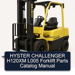 Hyster Challenger H120XM L005 Forklift Parts Catalog PDF