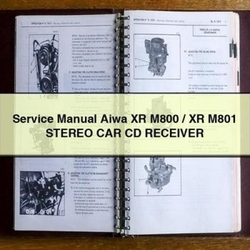 Aiwa XR M800 / M801 Stereo CAR CD Receiver Service Repair Workshop Manual PDF