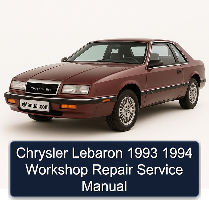 1993-1994 Chrysler Lebaron Service Repair Workshop Manual PDF