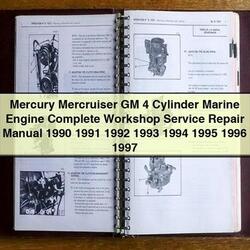 1990 Mercury Mercruiser GM 4 Cylinder Marine Engine Service Repair Workshop Manual PDF